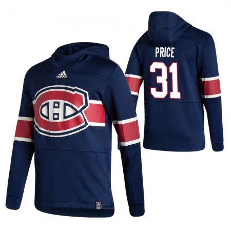 Pánské Montreal Canadiens Carey Price 31 2020-21 Reverse Retro Pullover Mikiny Hooded